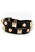 Backstage Pass Studded Black Cuff