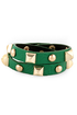 Backstage Pass Studded Green Cuff