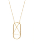 Total Ellipse of the Heart Gold Necklace