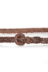 Over and Down Under Braided Brown Belt