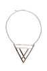 Tri Me Silver Triangle Necklace
