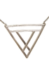 Tri Me Silver Triangle Necklace