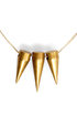 Speeding Bullet Gold Spike Necklace