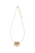 Speeding Bullet Gold Spike Necklace
