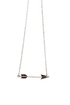 Straight and Arrow Silver Arrow Necklace