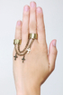 Joint Cuff-stody Gold Ring Set
