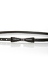 Decoration of Independence Skinny Black Bow Belt
