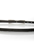 Decoration of Independence Skinny Black Bow Belt