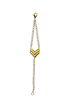 I Adorn U This Way Gold Chevron Bracelet