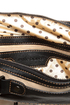Melie Bianco Helena Black and Beige Handbag