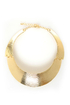 Round She Goes Gold Collar Necklace