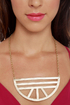 Mezaluna Gold Statement Necklace