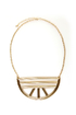 Mezaluna Gold Statement Necklace