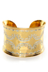 Obey Versailles Engraved Brass Cuff