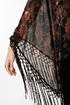 Obey Fringe Floral Scarf