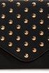 Under-Stud-y Studded Black Clutch