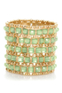 Ooh La Luxe Mint Green Stretch Bracelet