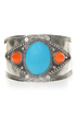 Rock Collection Silver Cuff Bracelet