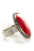 Roundoff Burgundy Cocktail Ring