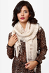 Hayride Beige Fringe Scarf