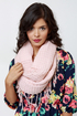The Waffle Truth Blush Pink Infinity Scarf
