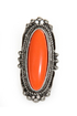 Don't Be Shy Orange and Silver Ring