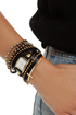 Time Lapse Studded Wraparound Watch