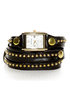 Time Lapse Studded Wraparound Watch