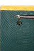 For Goodness' Snake Yellow and Teal Snakeskin Clutch
