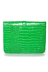 Croc-tail Shaker Green Purse
