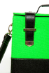 Steady As She Glows Neon Green and Black Purse
