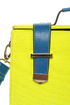 Steady As She Glows Neon Yellow and Blue Purse