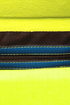 Steady As She Glows Neon Yellow and Blue Purse