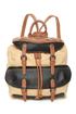 Travel Journal Beige Canvas Backpack