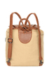 Travel Journal Beige Canvas Backpack