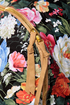 Right Pack At You Black Floral Print Backpack