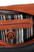 Time After Time Navy Blue and Tan Handbag