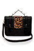 Cheetahs Always Win Animal Print Black Purse