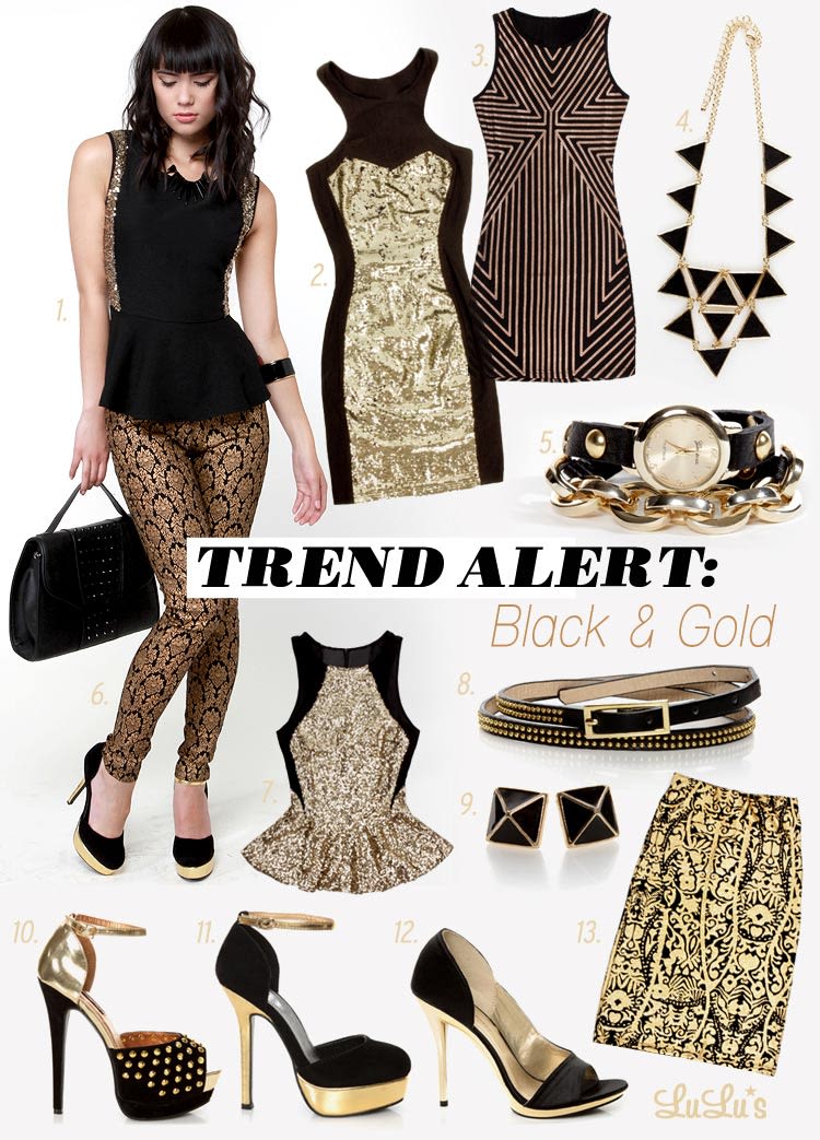 Looks We ♥: Black and Gold - Lulus.com Fashion Blog