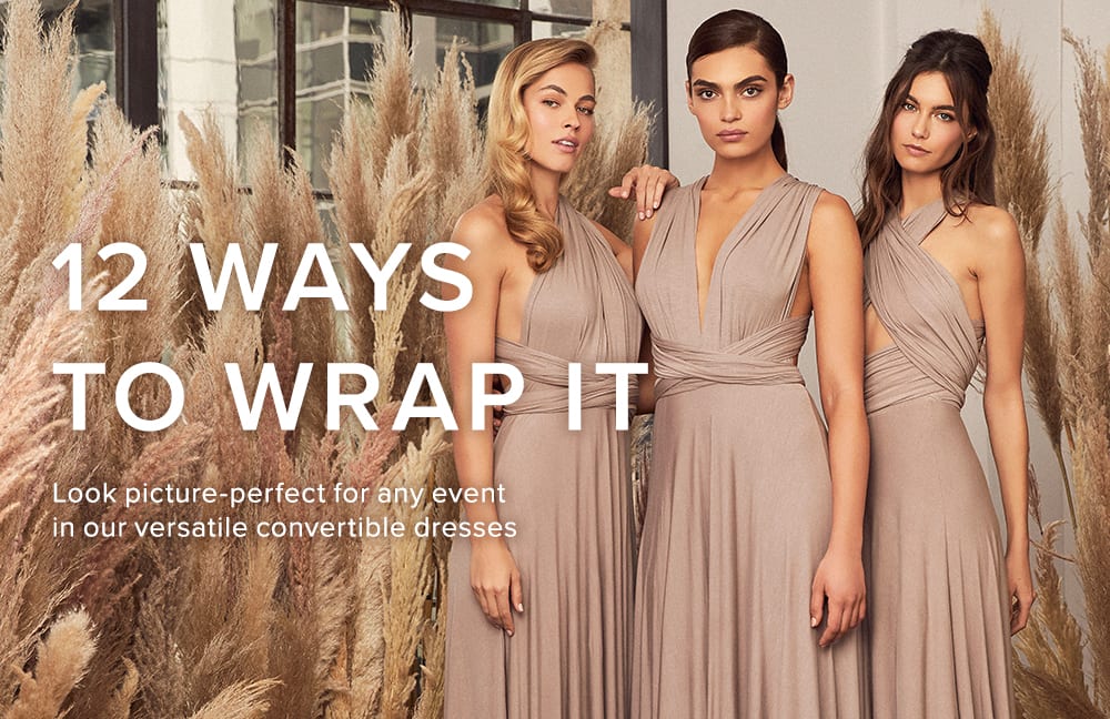 ways to wear convertible bridesmaid dress