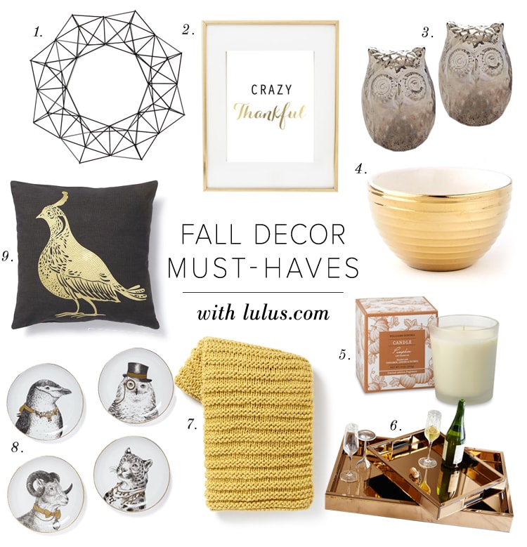 Home Chic Home Fall Decor MustHaves! Fashion Blog