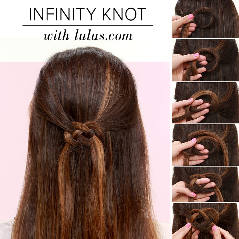 Lulus How-To: Infinity Knot Hair Tutorial  Fashion Blog