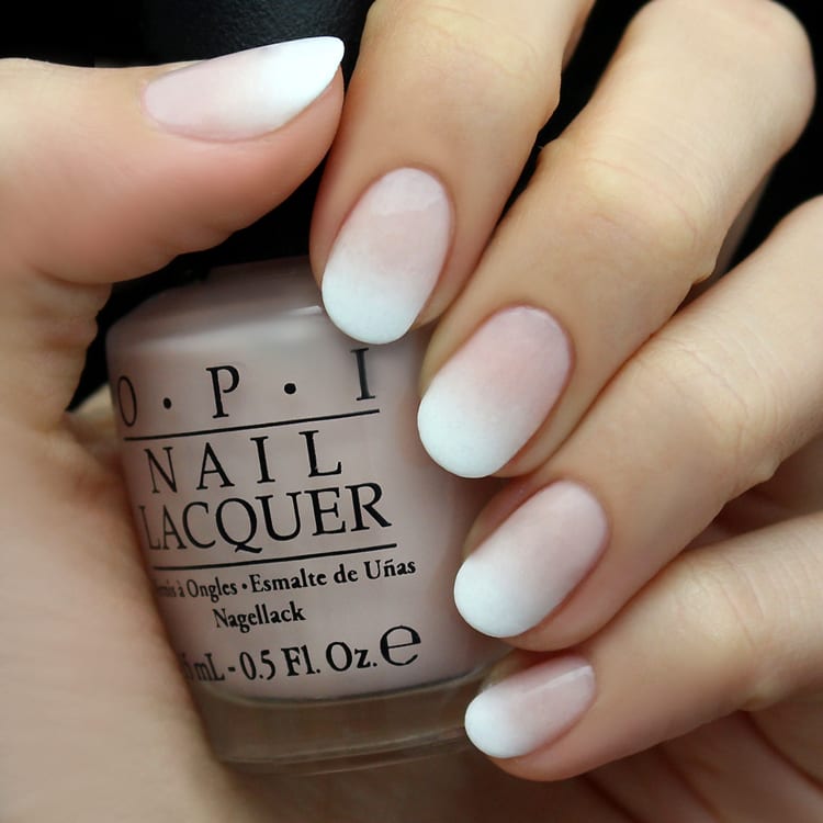 gray to white ombre nails | Prom nail designs, Nails, Nail art
