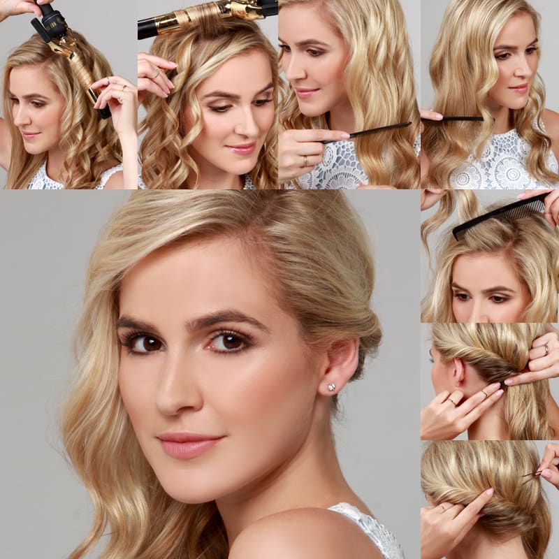 Wedding Hairstyles: Side Swept Waves Inspiration And Tutorials