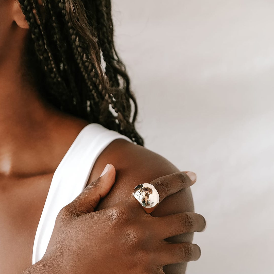 gold dome ring