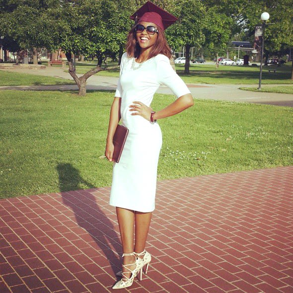 graduation midi dress