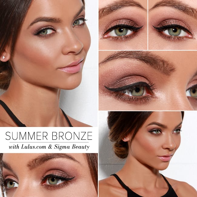 the Look: Bronze Makeup with Sigma Beauty! - Lulus.com Fashion Blog