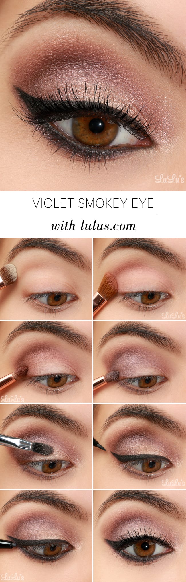 Violet Smokey Eye Makeup Tutorial