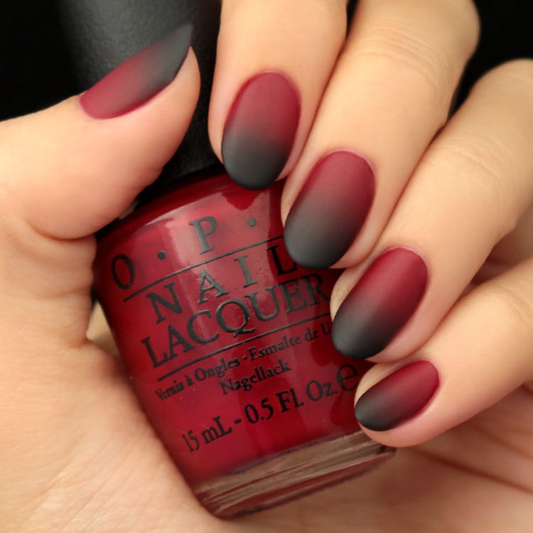 Mani Monday Black And Red Ombre Nail Tutorial Lulus Com