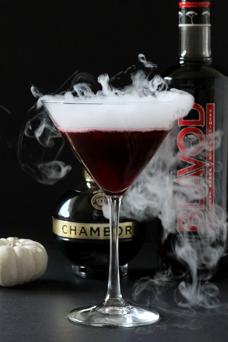 Black Widow Halloween Cocktail